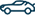 Blue car icon on black background, symbolizing house and land packages.