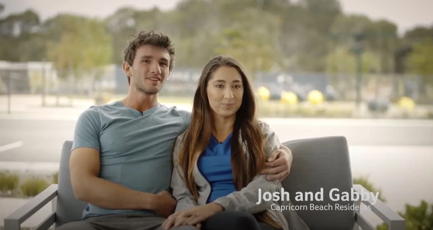 Hear what Capricorn Beach residents Josh and Gabby have to say josh and gabby capricorn beach review testimonial