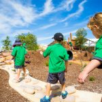 Children playing outside at Yanchep public schools